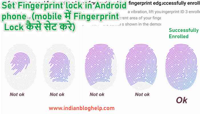 Set Fingerprint lock in Android phone