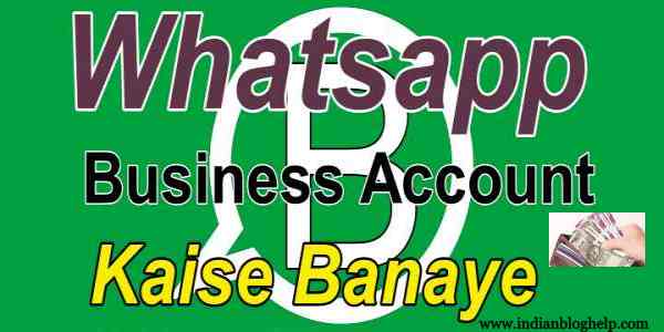 WhatsApp business account