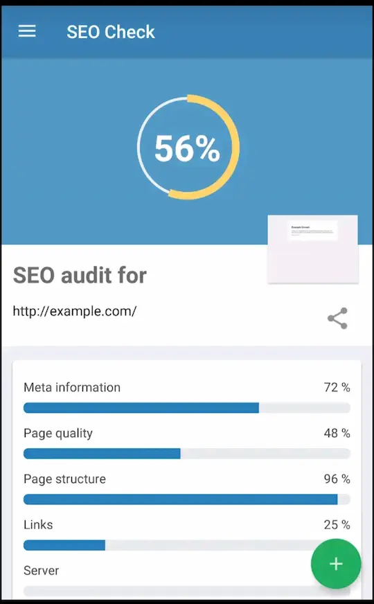 SEO Check App for Analysis