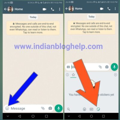 whatsapp par sticker kaise add kare