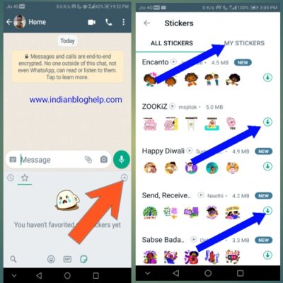 whatsapp par sticker kaise add kare