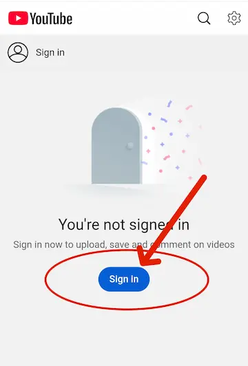 यूट्यूब में साइन कैसे करें? जानें आसान तरीका 5 YouTube me sign in button