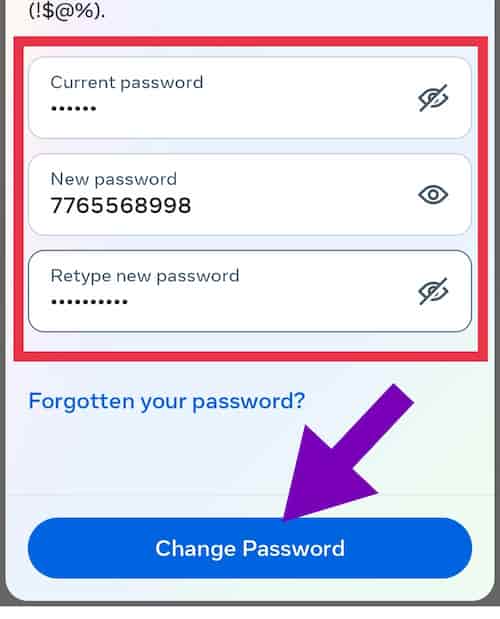 instagram ka password kaise change karein