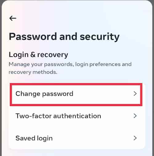 instagram ka password kaise change karein