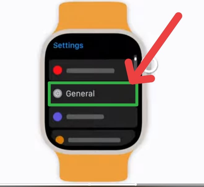 General Settings पर टैप करें
