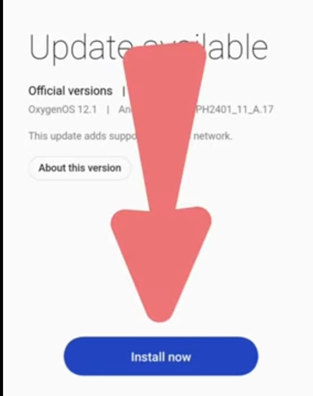 install now ke option par click kare