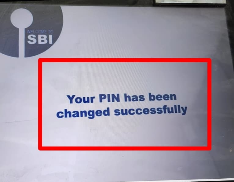 एक Popup message आएगा Your Pin has Been Changed Successfully