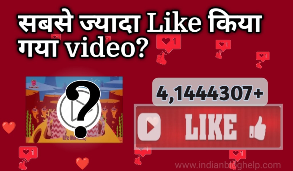 सबसे ज्यादा Like किया गया video?