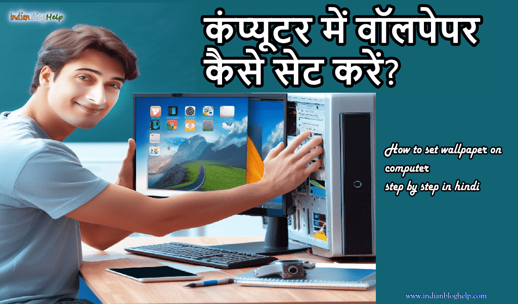 computer me wallpaper kaise set kare in hindi