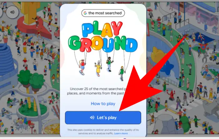 Google search playground game को कैसे खेले