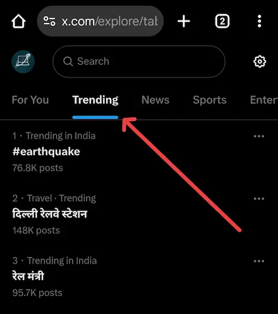 X par Trending Topic