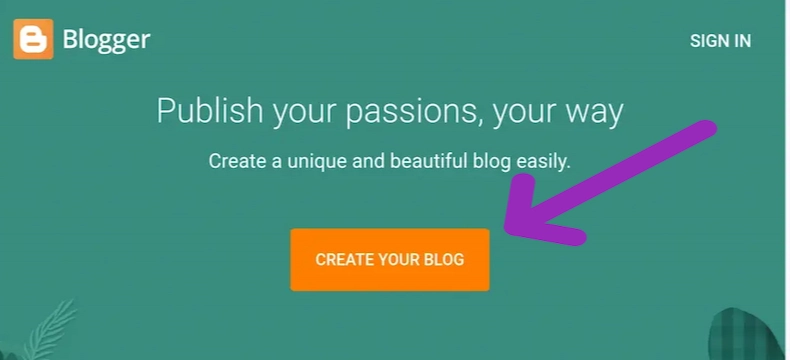 Create your blog on Blogger image