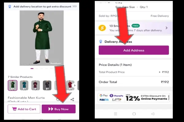 meesho पर delivery address कैसे ऐड करे?