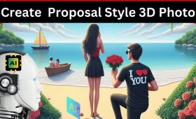AI से Proposal Style में 3D Photo बनाने के लिए (Best prompt) 5 Ai से proposal style 3d photo बनाने का Best तरीका