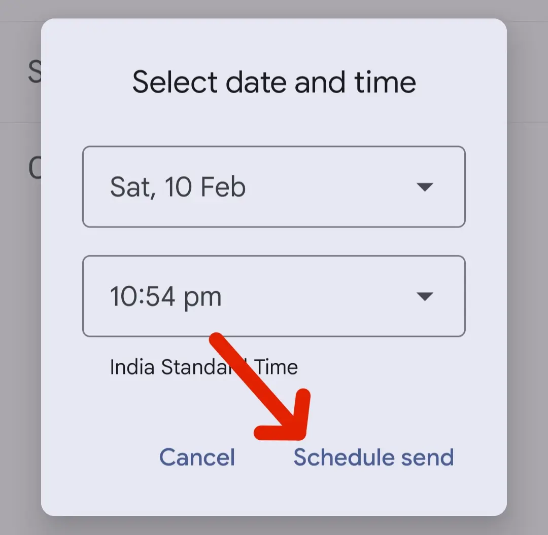 Email Automatic Schedule