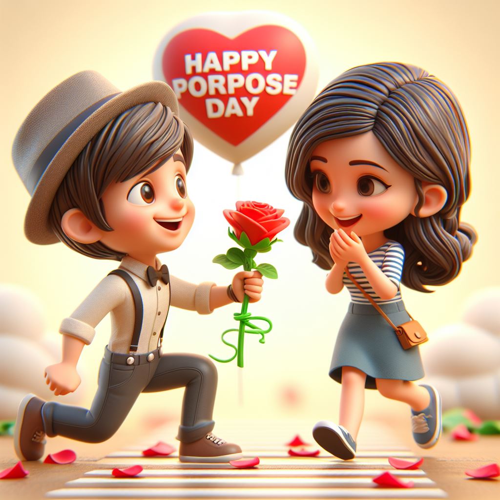 Happy Propose Day image Prompt 2