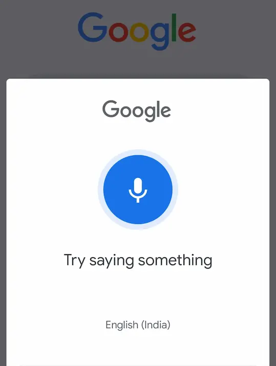गूगल में बोलकर खोजने का तरीका