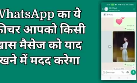 WhatsApp का ये फीचर किसी खास मैसेज को याद रखने में आपकी मदद करेगा 4 WhatsApp का ये फीचर किसी खास मैसेज को याद रखने में आपकी मदद करेगा