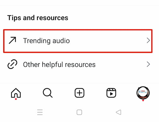 Instagram trending audio Features
