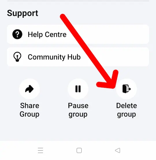 Facebook Group ko kaise delete karen (step 7) Facebook Group को Delete करना
