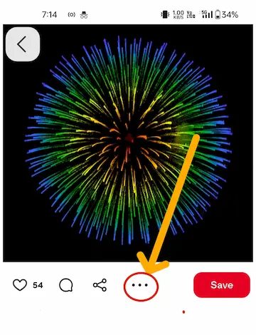 Pinterest GIF को गैलरी में कैसे सेव करें? जानें आसान तरीका 4 Pinterest GIF 3 dots