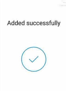 fingerprint lock successfully added message
