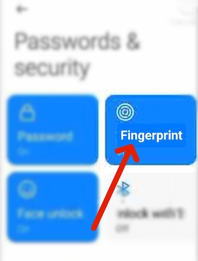 fingerprint option