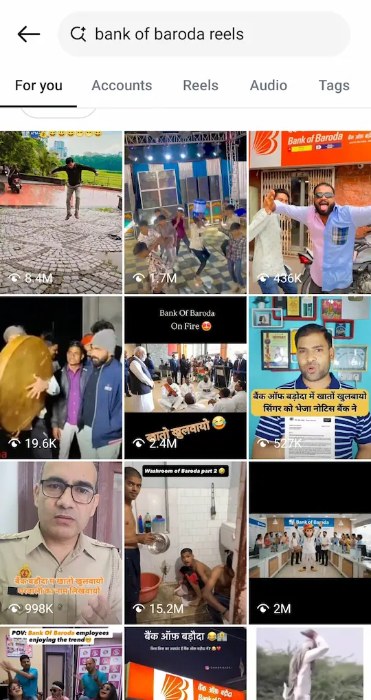 Bank of Baroda Mein Khato Khulvayo – Instagram Reels Viral 2 Bank of Baroda mein khata khulvayo