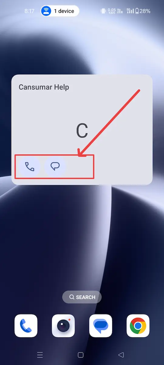 किसी खास मोबाइल नंबर को Phone की Home Screen पर कैसे Add करें? 6 Phone ki Home Screen per mobile number Shortcut Widget Dikh raha hai uske niche call aur sms karne ka option hai, in par click karke call Aur SMS kar sakte hain
