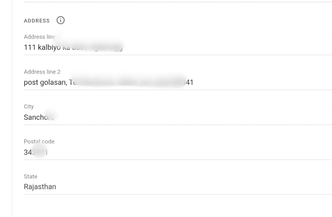 AdSense Me Address Kaise Dale? स्टेप बाय स्टेप जानकारी हिंदी में 8 Is image mein darshaya gaya hai ki AdSense mein address kaise likhate hain