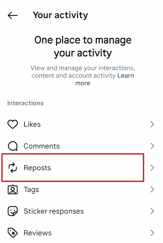 Instagram Repost Feature क्या है? | जानिए नए फीचर का इस्तेमाल Step-by-Step 9 Reposts setting option
