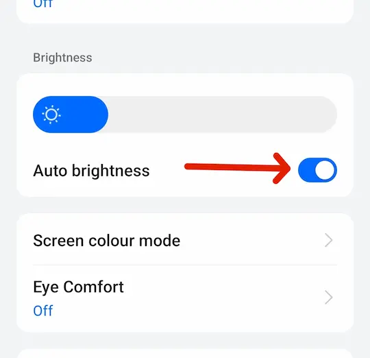 Phone ki Brightness Kitna Rakhna Chahiye? 6 Mobile me Auto Brightness mode