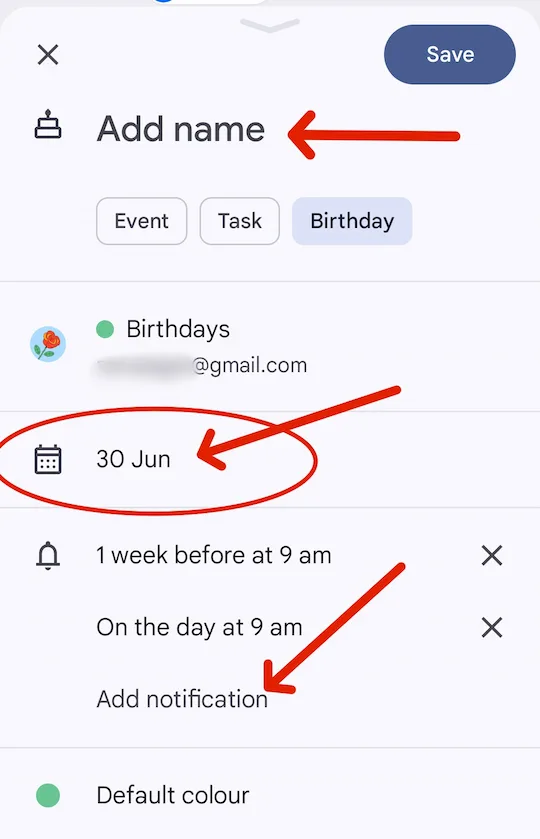 किसी के भी जन्मदिन को याद रखने की शानदार ट्रिक 7 birthday ki date select karna