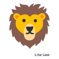 A for Apple से Z for Zebra तक – बच्चों के लिए A to Z Alphabets Chart with Pictures 17 L for lion