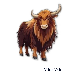 A for Apple से Z for Zebra तक – बच्चों के लिए A to Z Alphabets Chart with Pictures 30 Y for Yak