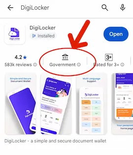DigiLocker Government Verified Badge Google Play