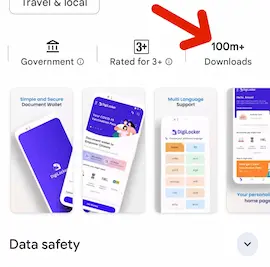 DigiLocker app downloading sankhya