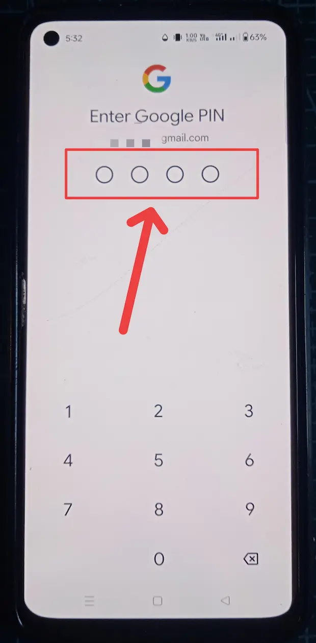 Google pay के जरिए अपना बैंक बैलेंस जाने तुरंत एक क्लिक में! 6 Google Pay login karte waqt 4 digit PIN enter karne ka screen