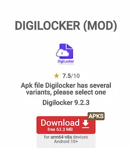 Fake DigiLocker image