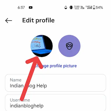 profile icon per click karna
