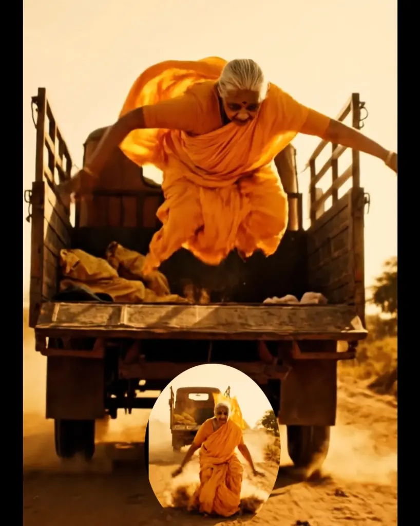बूढ़ी अम्मा चलती गाड़ी से जंप करती है और इतिहास बताती हैं Viral Video prompt Copy-Paste