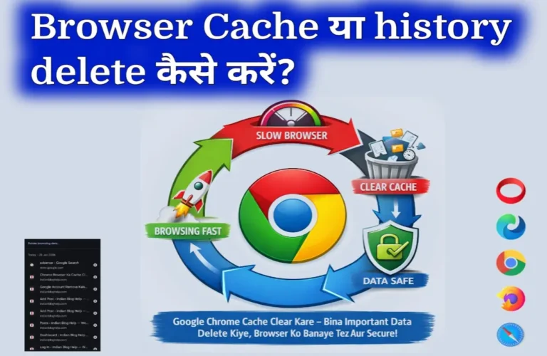 Chrome Browser Ka Cache Clear Kaise Kare? (Data Safe Trip)