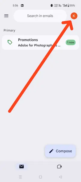 Profile Photo पर टैप करें