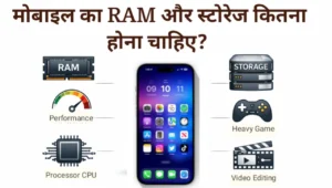 Mobile Me RAM or Storage Kitna Hona Chahiye?