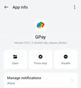 Pre-installed app example photo