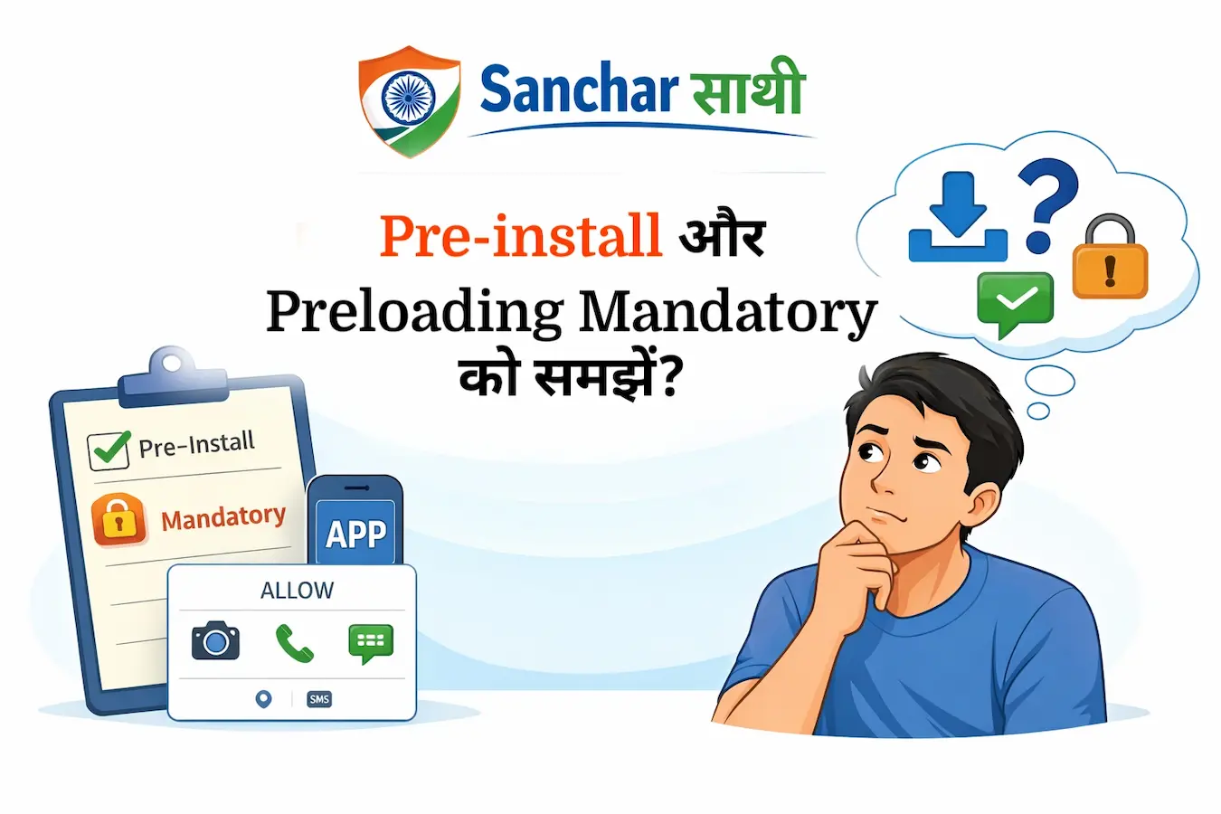 Sanchar Saathi App: Pre-install और Preloading Mandatory का मतलब आसान भाषा में