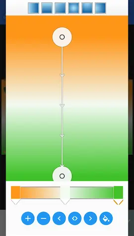Tiranga colour gradient