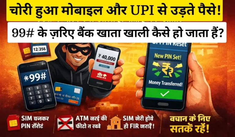 आपका मोबाइल चोरी हो जाए तो बैंक को तुरंत सूचित करें, वरना चोर UPI से ऐसे पैसा निकाल लेते हैं