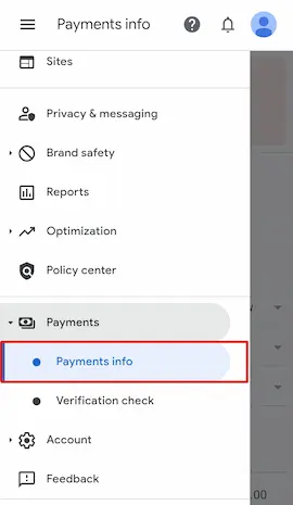 AdSense Me Recent Payment Status Kaise Check Kare? 4 AdSense Payments and Payments info button