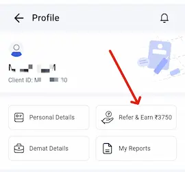 refer and earn option